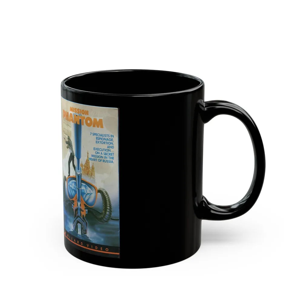 MISSION PHANTOM (VHS COVER) - Black Coffee Mug-Go Mug Yourself