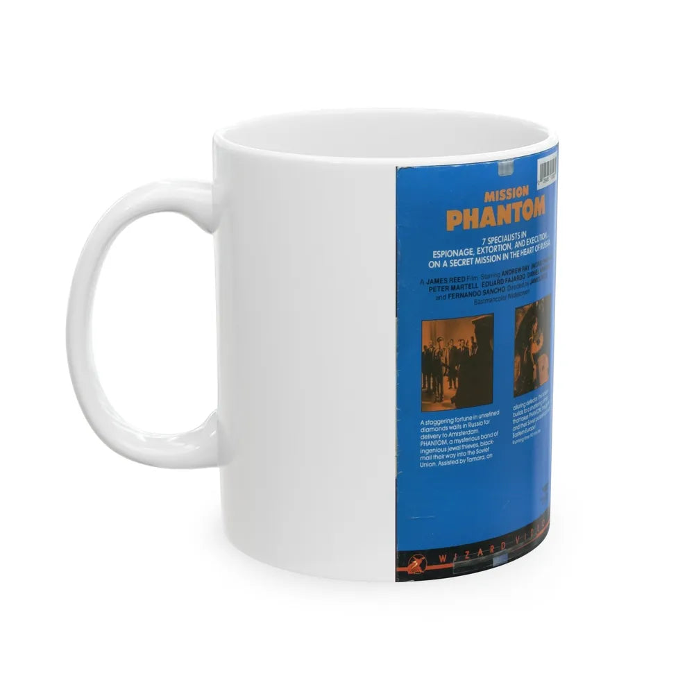 MISSION PHANTOM (VHS COVER) - White Coffee Mug-Go Mug Yourself