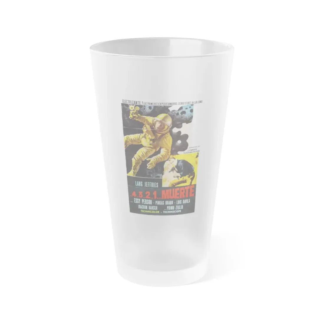 MISSION STARDUST 1967 Movie Poster - Frosted Pint Glass 16oz 16oz Frosted - Go Mug Yourself