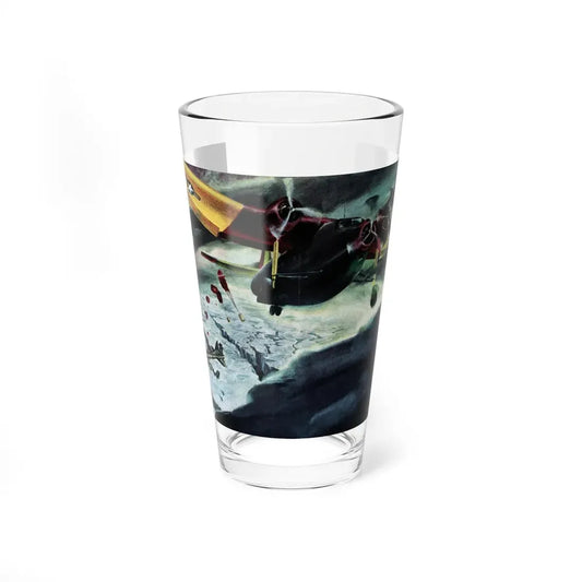 Mission to Frozen Nowhere, Collier's, January 14, 1950 (Magazine Illustration) Pint Glass 16oz 16oz - Go Mug Yourself