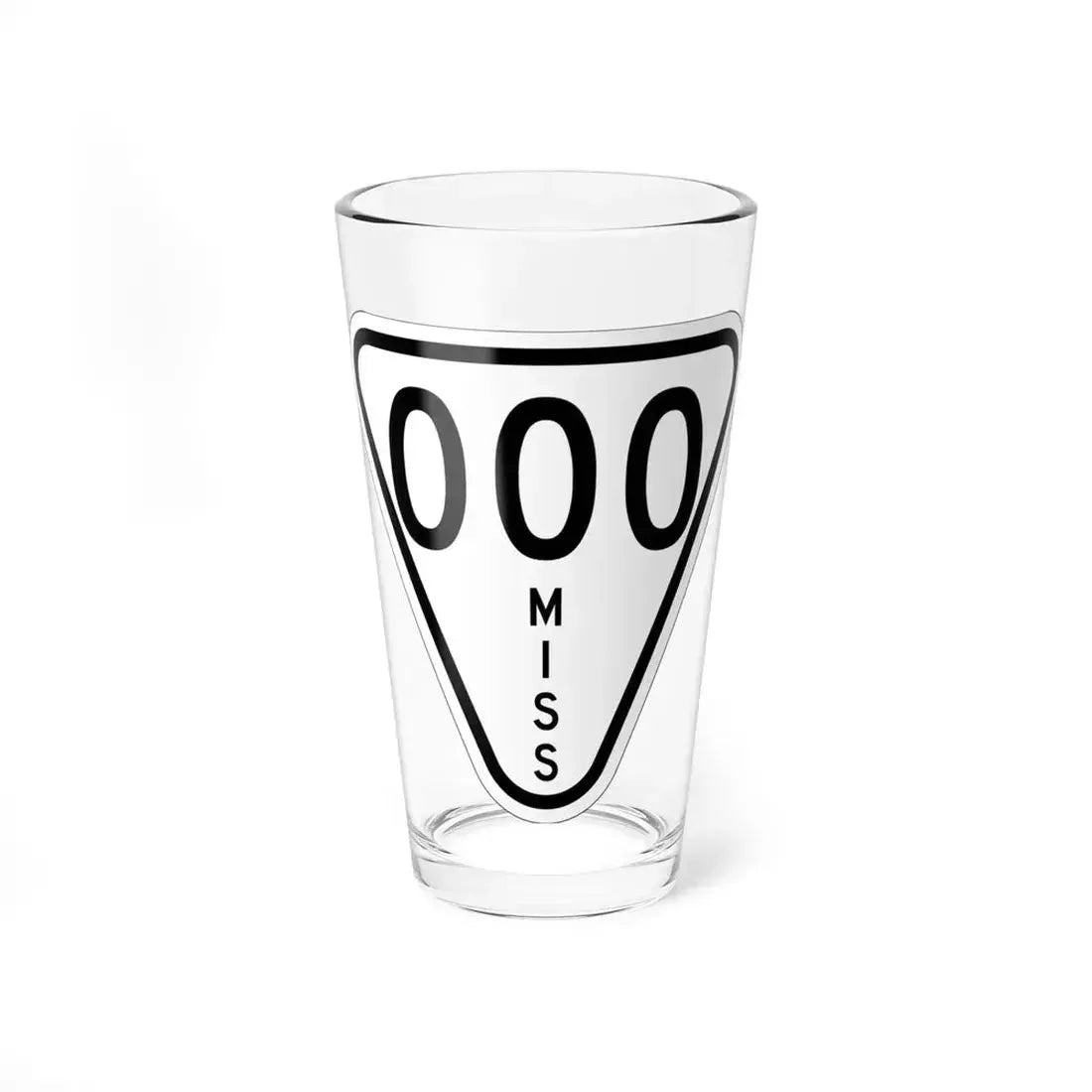 Mississippi 000 1948 (Mississippi) (Road Sign) Pint Glass 16oz 16oz - Go Mug Yourself
