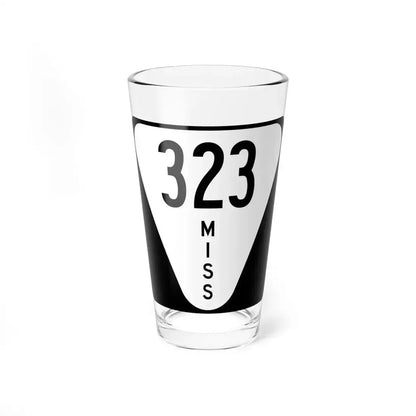 Mississippi 323 (Mississippi) (Road Sign) Pint Glass 16oz 16oz - Go Mug Yourself