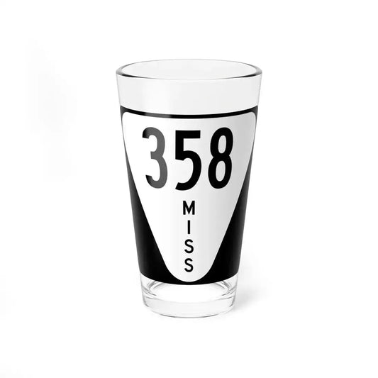 Mississippi 358 (Mississippi) (Road Sign) Pint Glass 16oz 16oz - Go Mug Yourself