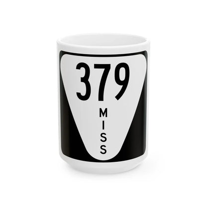 Mississippi 379 (Mississippi) (Road Sign) White Coffee Mug 15oz - Go Mug Yourself