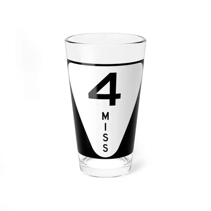 Mississippi 4 (Mississippi) (Road Sign) Pint Glass 16oz 16oz - Go Mug Yourself