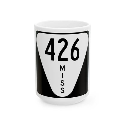 Mississippi 426 (Mississippi) (Road Sign) White Coffee Mug 15oz - Go Mug Yourself
