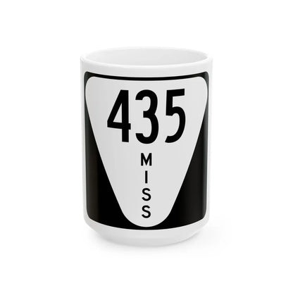 Mississippi 435 (Mississippi) (Road Sign) White Coffee Mug 15oz - Go Mug Yourself