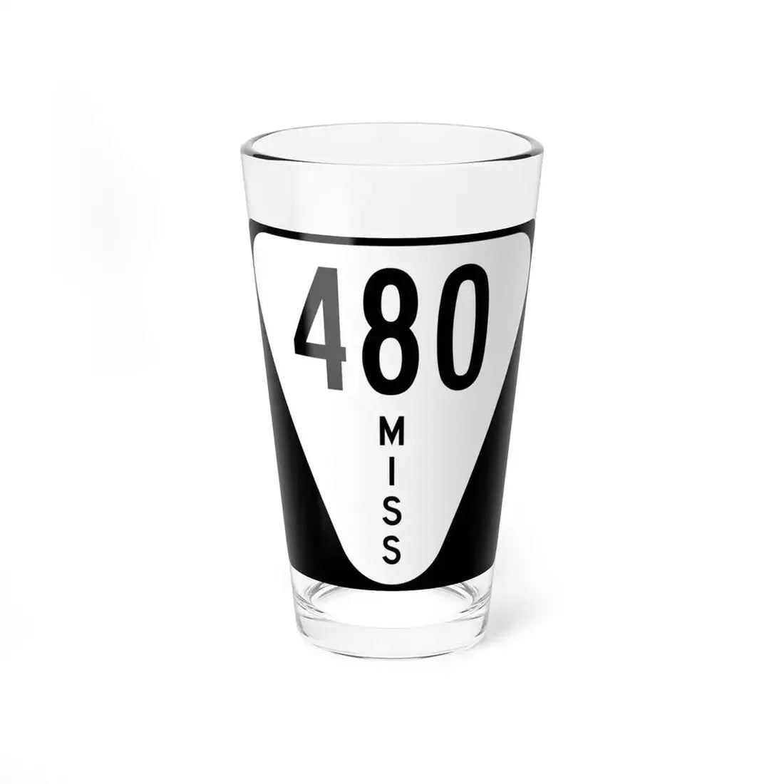 Mississippi 480 (Mississippi) (Road Sign) Pint Glass 16oz 16oz - Go Mug Yourself