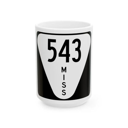 Mississippi 543 (Mississippi) (Road Sign) White Coffee Mug 15oz - Go Mug Yourself