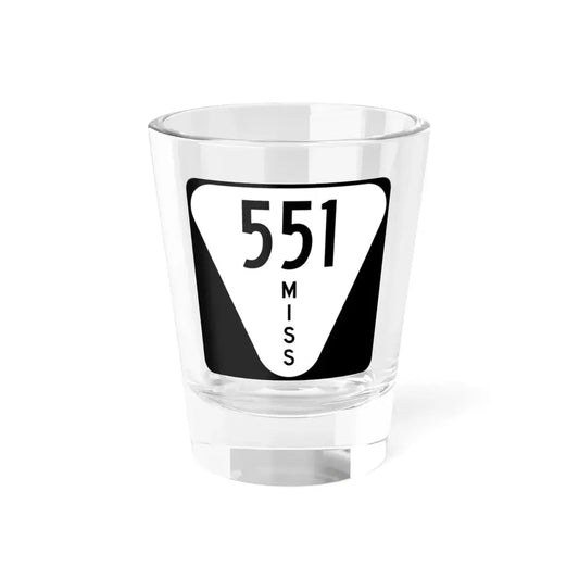 Mississippi 551 (Mississippi) (Road Sign) Shot Glass 1.5oz 1.5oz - Go Mug Yourself