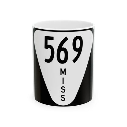 Mississippi 569 (Mississippi) (Road Sign) White Coffee Mug 11oz - Go Mug Yourself