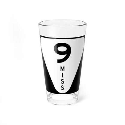 Mississippi 9 (Mississippi) (Road Sign) Pint Glass 16oz 16oz - Go Mug Yourself