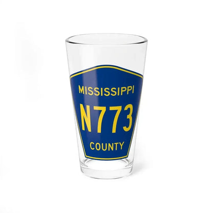 Mississippi County Route N773 AR (Arkansas) (Road Sign) Pint Glass 16oz 16oz - Go Mug Yourself