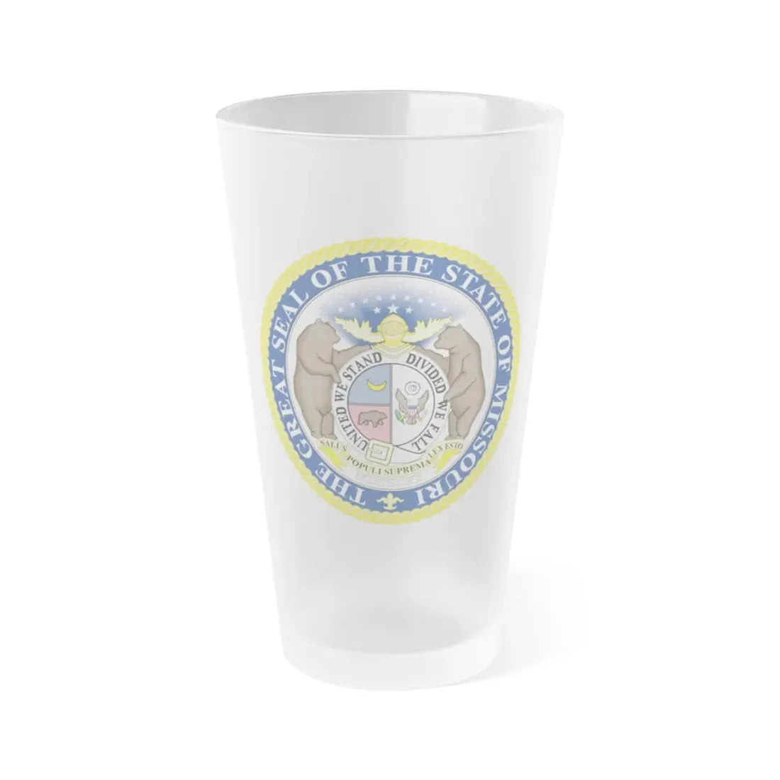 Missouri State Seal - Frosted Pint Glass 16oz 16oz Frosted - Go Mug Yourself