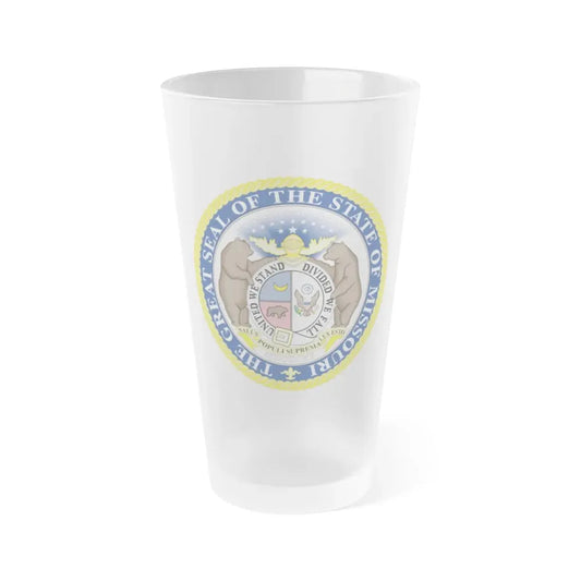 Missouri State Seal - Frosted Pint Glass 16oz 16oz Frosted - Go Mug Yourself