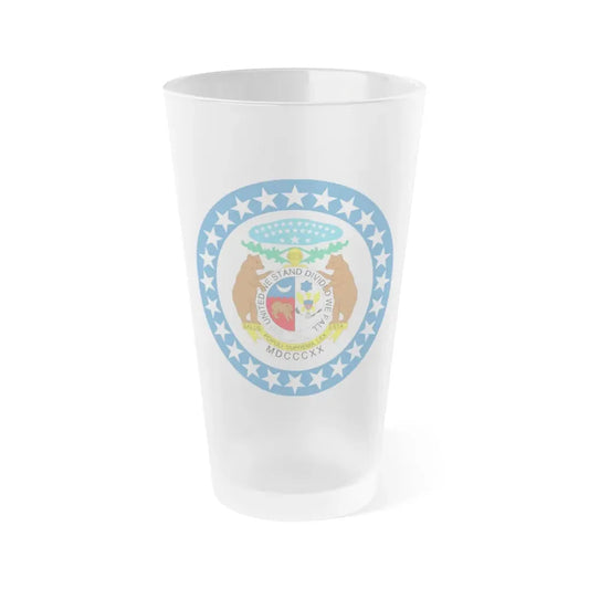 Missouri State Seal NARA - Frosted Pint Glass 16oz 16oz Frosted - Go Mug Yourself