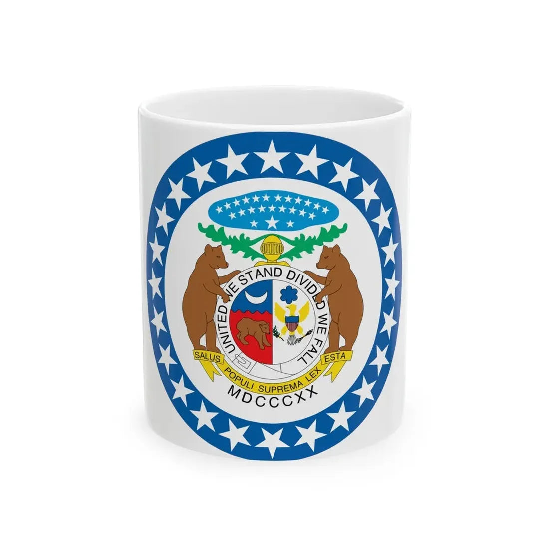 Missouri State Seal NARA - White Coffee Mug 11oz - Go Mug Yourself