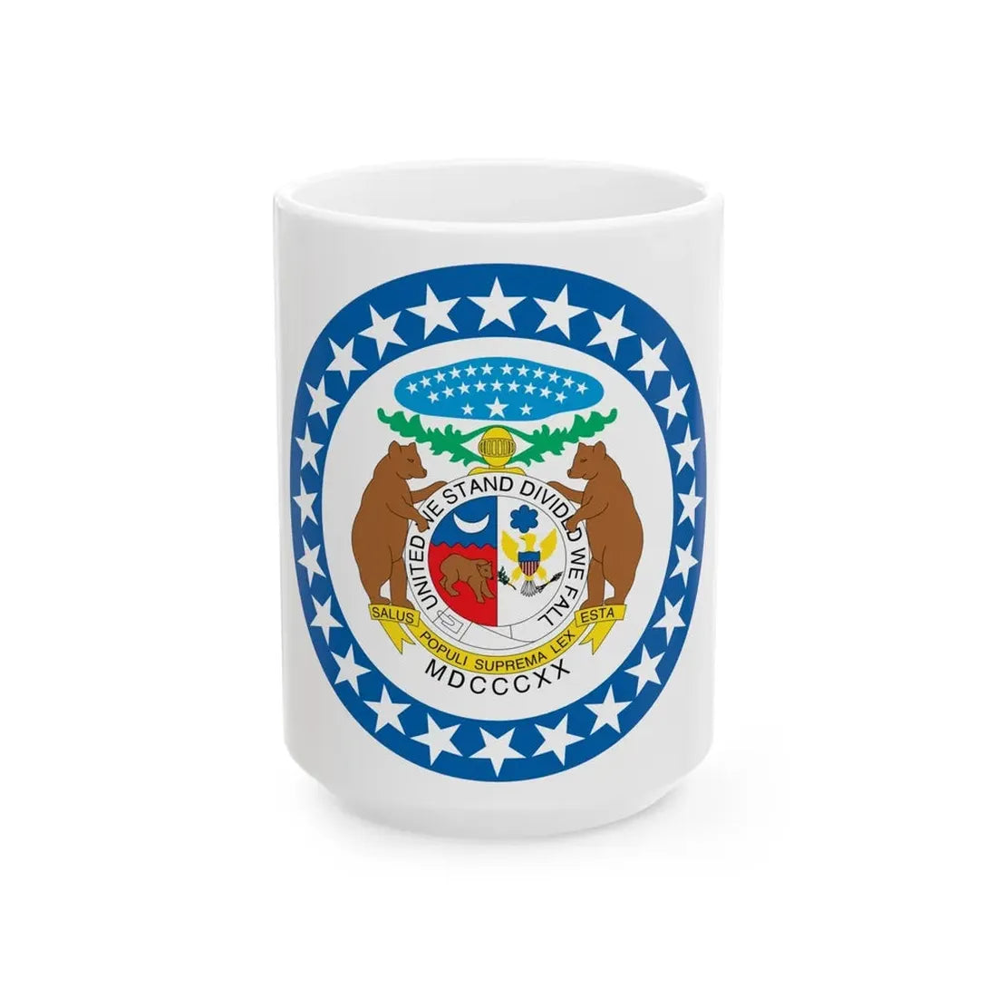Missouri State Seal NARA - White Coffee Mug 15oz - Go Mug Yourself