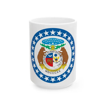 Missouri State Seal NARA - White Coffee Mug 15oz - Go Mug Yourself