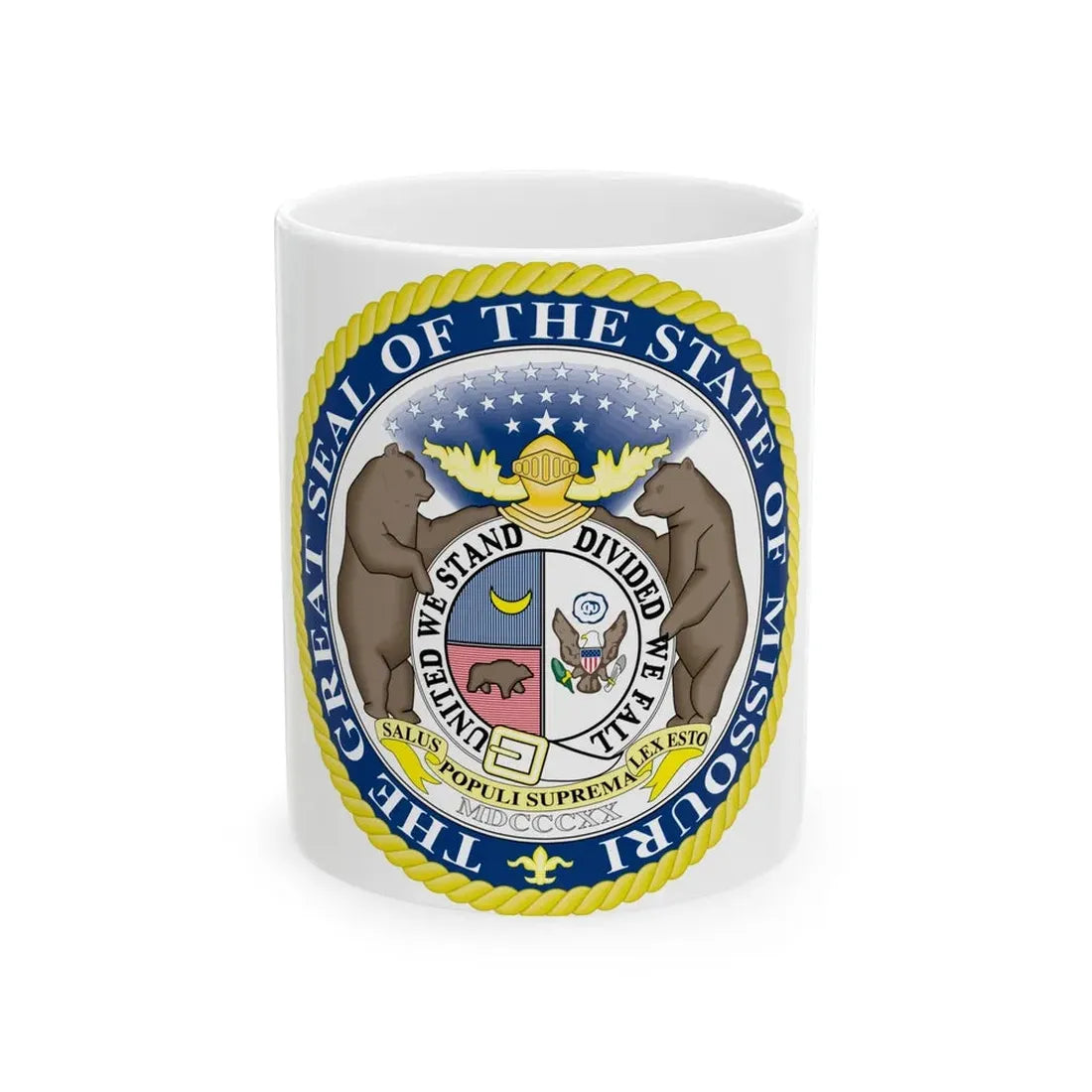 Missouri State Seal - White Coffee Mug 11oz - Go Mug Yourself