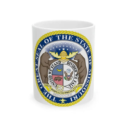 Missouri State Seal - White Coffee Mug 11oz - Go Mug Yourself
