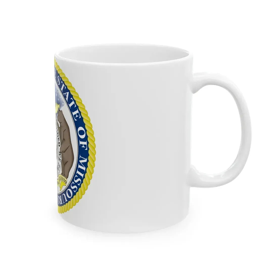 Missouri State Seal - White Coffee Mug - Go Mug Yourself