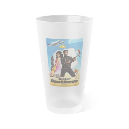 MISTER DEATHMAN 1977 Movie Poster - Frosted Pint Glass 16oz-16oz-Frosted-Go Mug Yourself