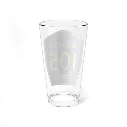 Mitchell County Route 105 IA (Iowa) (Road Sign) Pint Glass 16oz - Go Mug Yourself