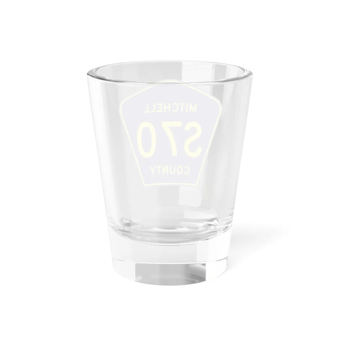 Mitchell County Route S70 IA (Iowa) (Road Sign) Shot Glass 1.5oz - Go Mug Yourself
