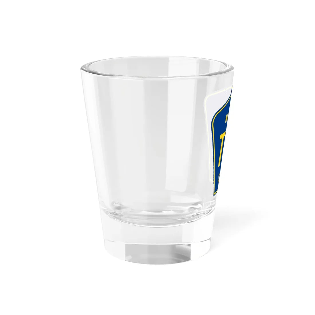 Mitchell County Route T46 IA (Iowa) (Road Sign) Shot Glass 1.5oz - Go Mug Yourself