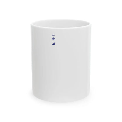 Mitsudomoe banner white (Japan) White Coffee Mug 11oz - Go Mug Yourself