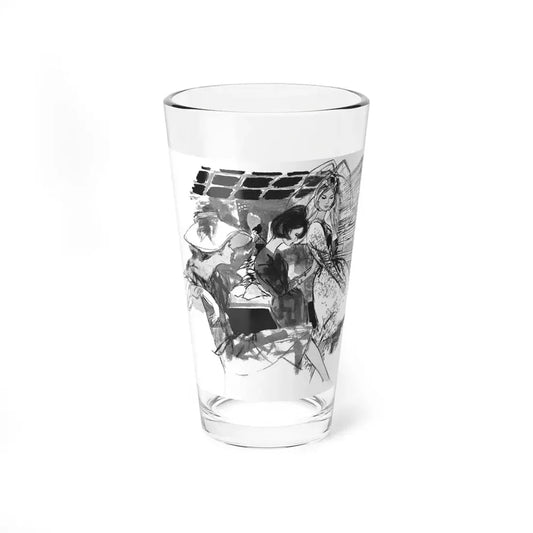 Mixed Marriage by Anne Cunningham Bastos, Woman's Journal, 1962 (1) (Magazine Illustration) Pint Glass 16oz 16oz - Go Mug Yourself
