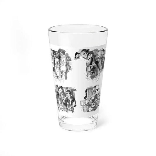 Mixed Marriage by Anne Cunningham Bastos, Woman's Journal, 1962 (2) (Magazine Illustration) Pint Glass 16oz 16oz - Go Mug Yourself