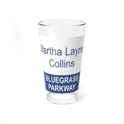 MLC Bluegrass Parkway Shield (Kentucky) (Road Sign) Pint Glass 16oz 16oz - Go Mug Yourself