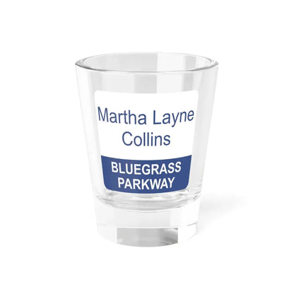 MLC Bluegrass Parkway Shield (Kentucky) (Road Sign) Shot Glass 1.5oz 1.5oz - Go Mug Yourself