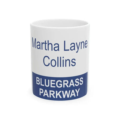 MLC Bluegrass Parkway Shield (Kentucky) (Road Sign) White Coffee Mug 11oz - Go Mug Yourself