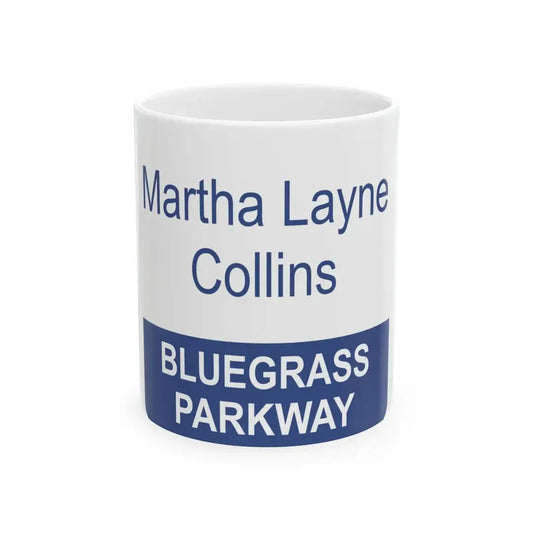 MLC Bluegrass Parkway Shield (Kentucky) (Road Sign) White Coffee Mug 11oz - Go Mug Yourself