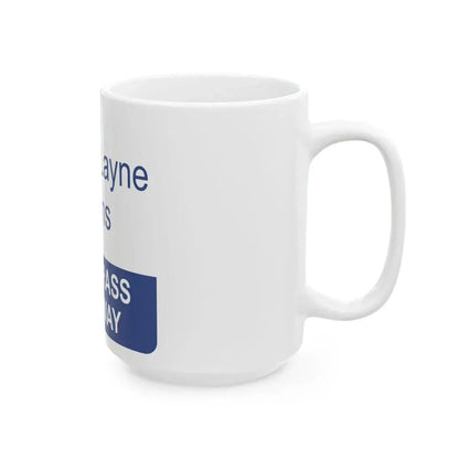 MLC Bluegrass Parkway Shield (Kentucky) (Road Sign) White Coffee Mug - Go Mug Yourself