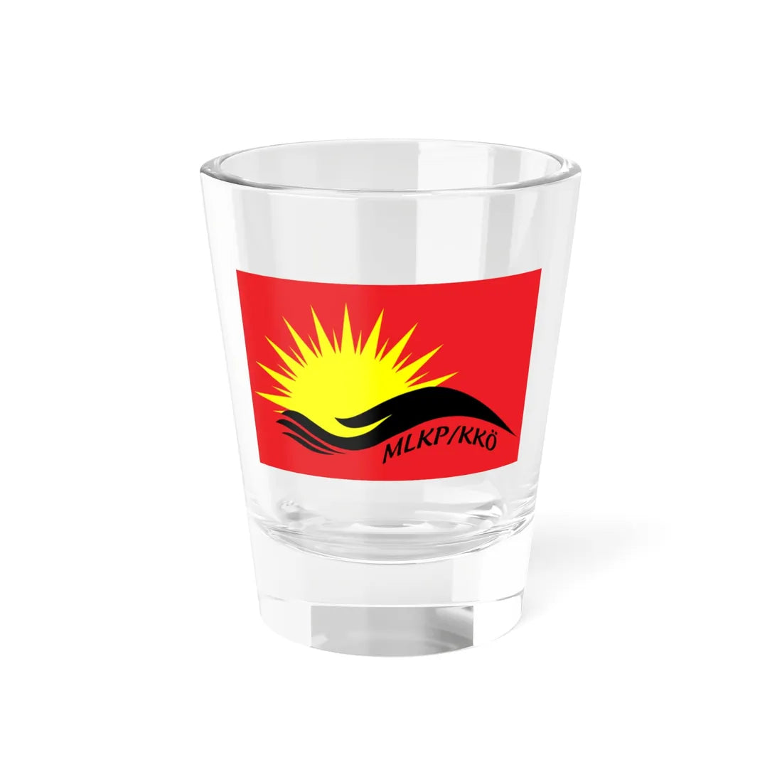 MLKP-KKO Flag (Turkey) Shot Glass 1.5oz 1.5oz - Go Mug Yourself
