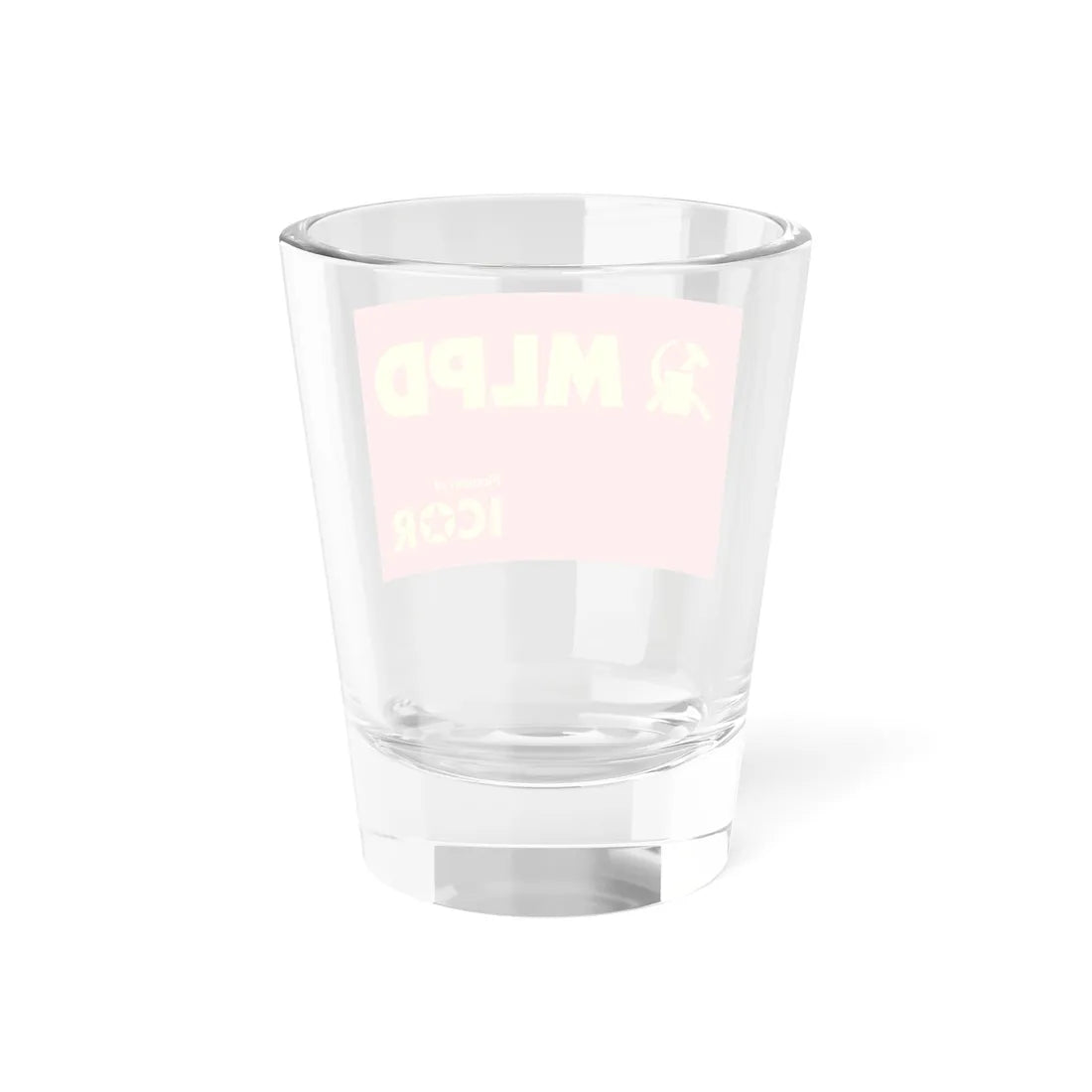 MLPD Parteifahne 2011 (Germany) Shot Glass 1.5oz - Go Mug Yourself