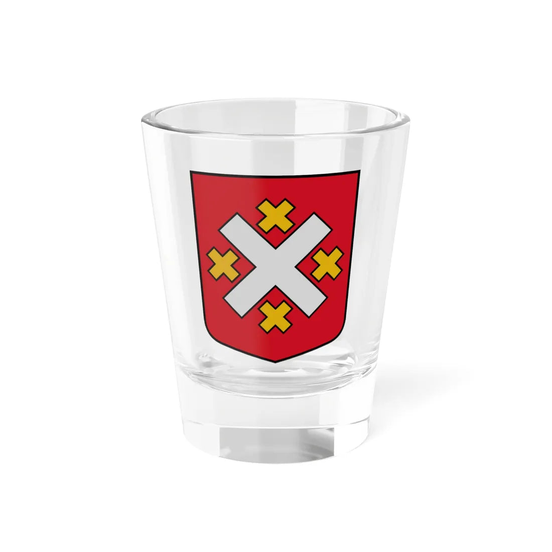 Mālpils pagasta ģerbonis (Latvia) (Coat of Arms) Shot Glass 1.5oz 1.5oz - Go Mug Yourself