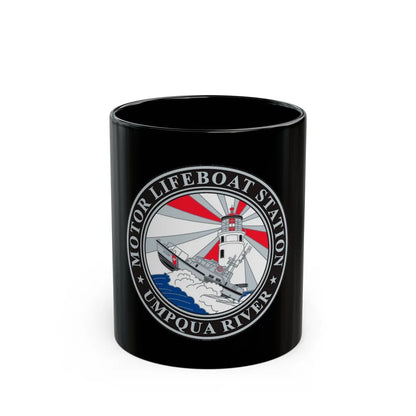 MLSTA Umpqua River (U.S. Coast Guard) Black Coffee Mug-11oz-Go Mug Yourself