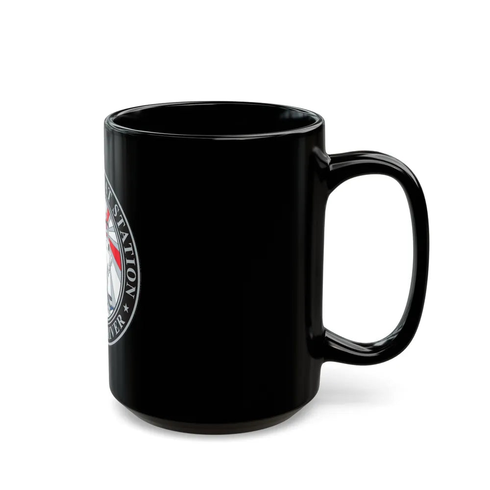 MLSTA Umpqua River (U.S. Coast Guard) Black Coffee Mug-Go Mug Yourself