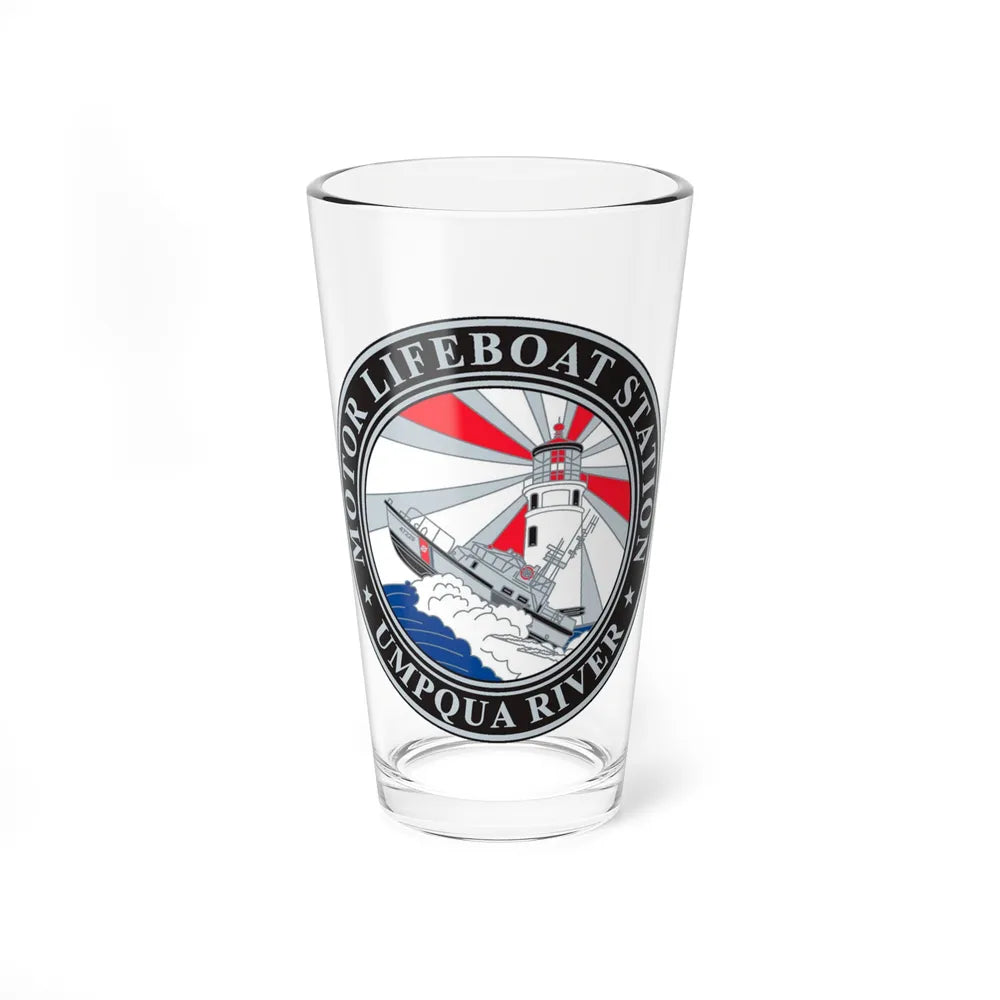 MLSTA Umpqua River (U.S. Coast Guard) Pint Glass 16oz-16oz-Go Mug Yourself