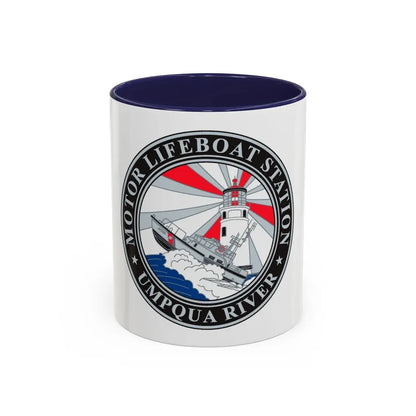 MLSTA Umpqua River (U.S. Coast Guard) Accent Coffee Mug 11oz Navy - Go Mug Yourself