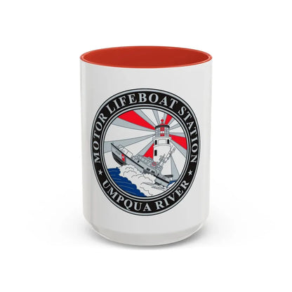 MLSTA Umpqua River (U.S. Coast Guard) Accent Coffee Mug 15oz Red - Go Mug Yourself