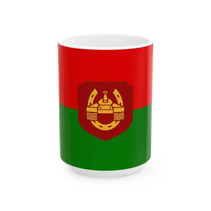 Mm-armour-flag (Myanmar) White Coffee Mug 15oz - Go Mug Yourself