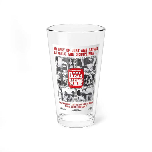 MME OLGA'S MASSAGE PARLOR 1965 Movie Poster - Pint Glass 16oz 16oz - Go Mug Yourself
