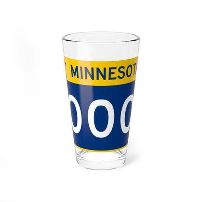 MN-000 template (Minnesota) (Road Sign) Pint Glss 16oz 16oz - Go Mug Yourself