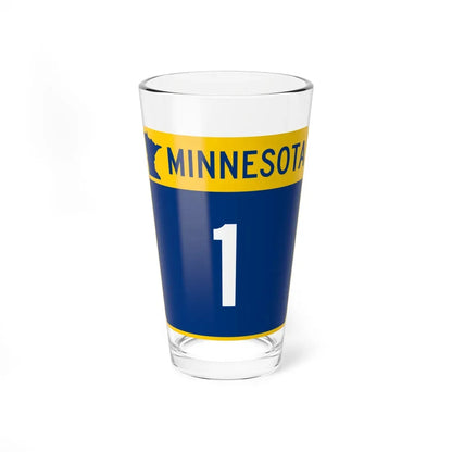 MN-1 (Minnesota) (Road Sign) Pint Glass 16oz 16oz - Go Mug Yourself